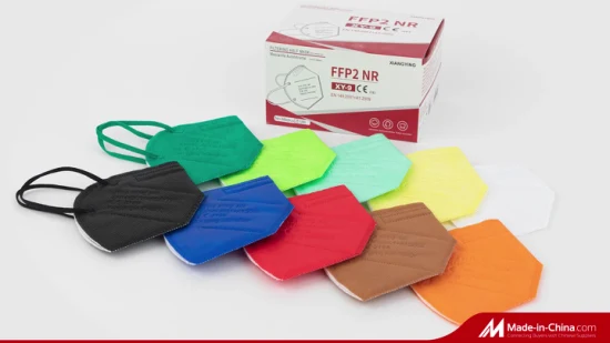 Máscara facial FFP2 de fábrica com certificado CE para proteção contra poeira